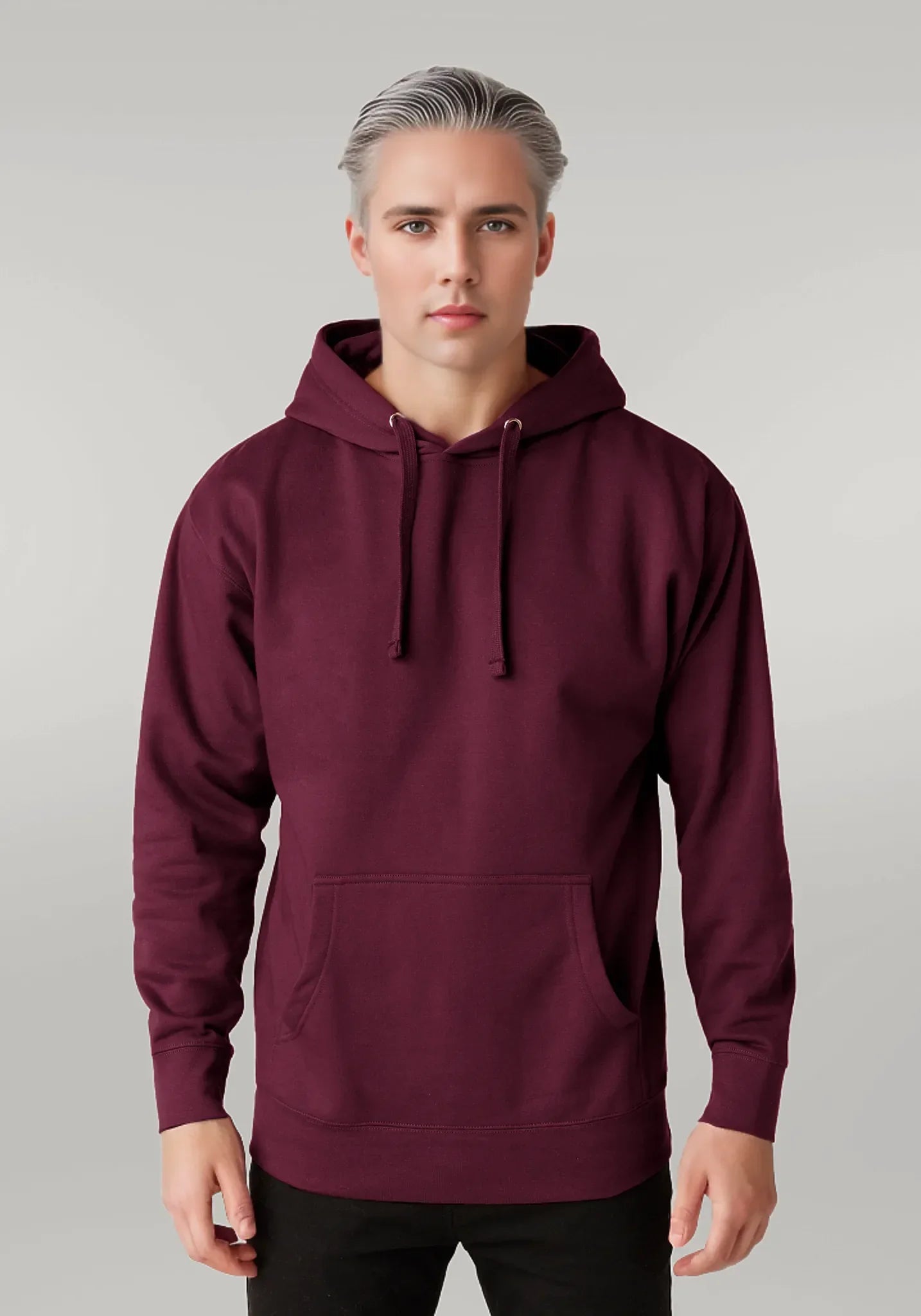 Maroon Blank Hoodie
