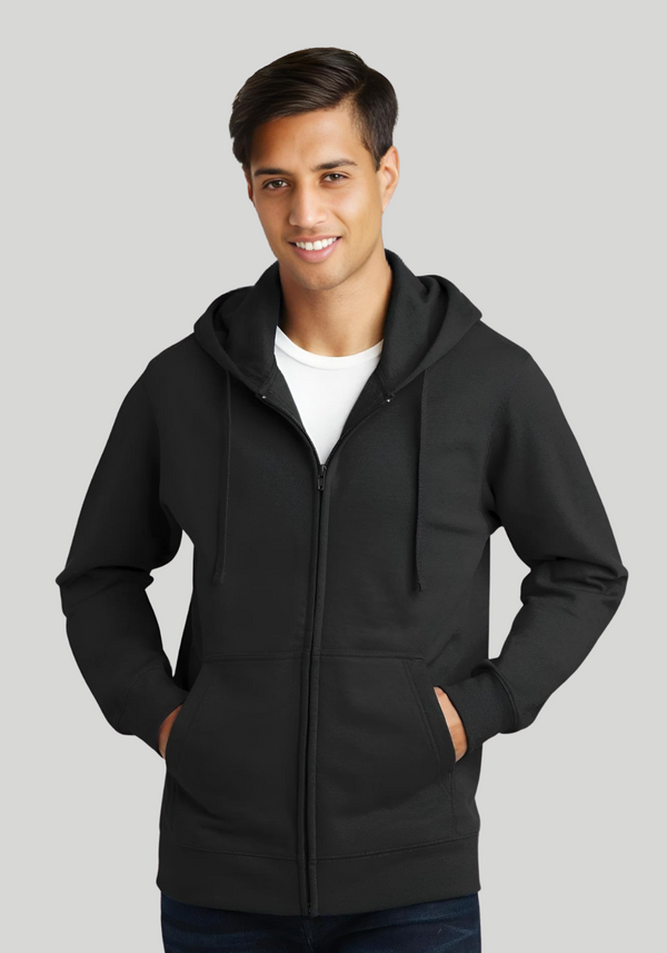 Fleece Full Zip Hooded Sweatshirt