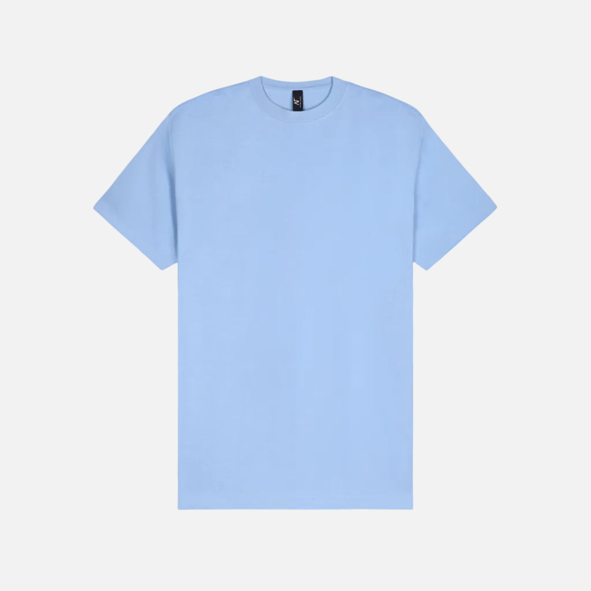 AF510 COOL BLUE UNISEX OVERSIZED SHORT SLEEVE T SHIRT DOUBLE FACED ENGINEERED FABRIC AERx SERIES BY APPAREL FACTORY LA PRINT READY COTTON SURFACE MOISTURE WICKING INSIDE POLYESTER.