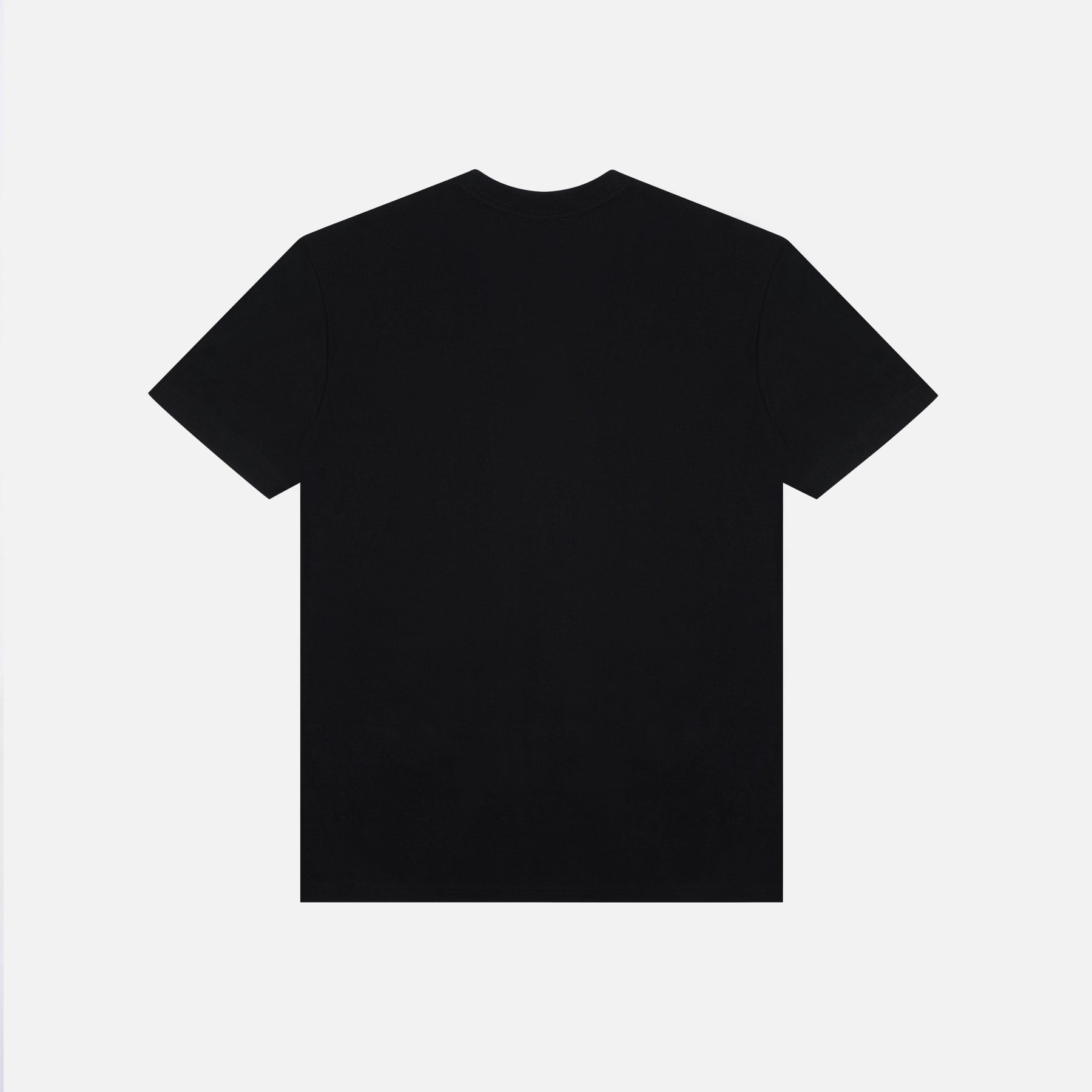 AF810 Black Color CVC Tee Back Detail Photoshoot. Print Ready. Essential Blank T Shirt USA.