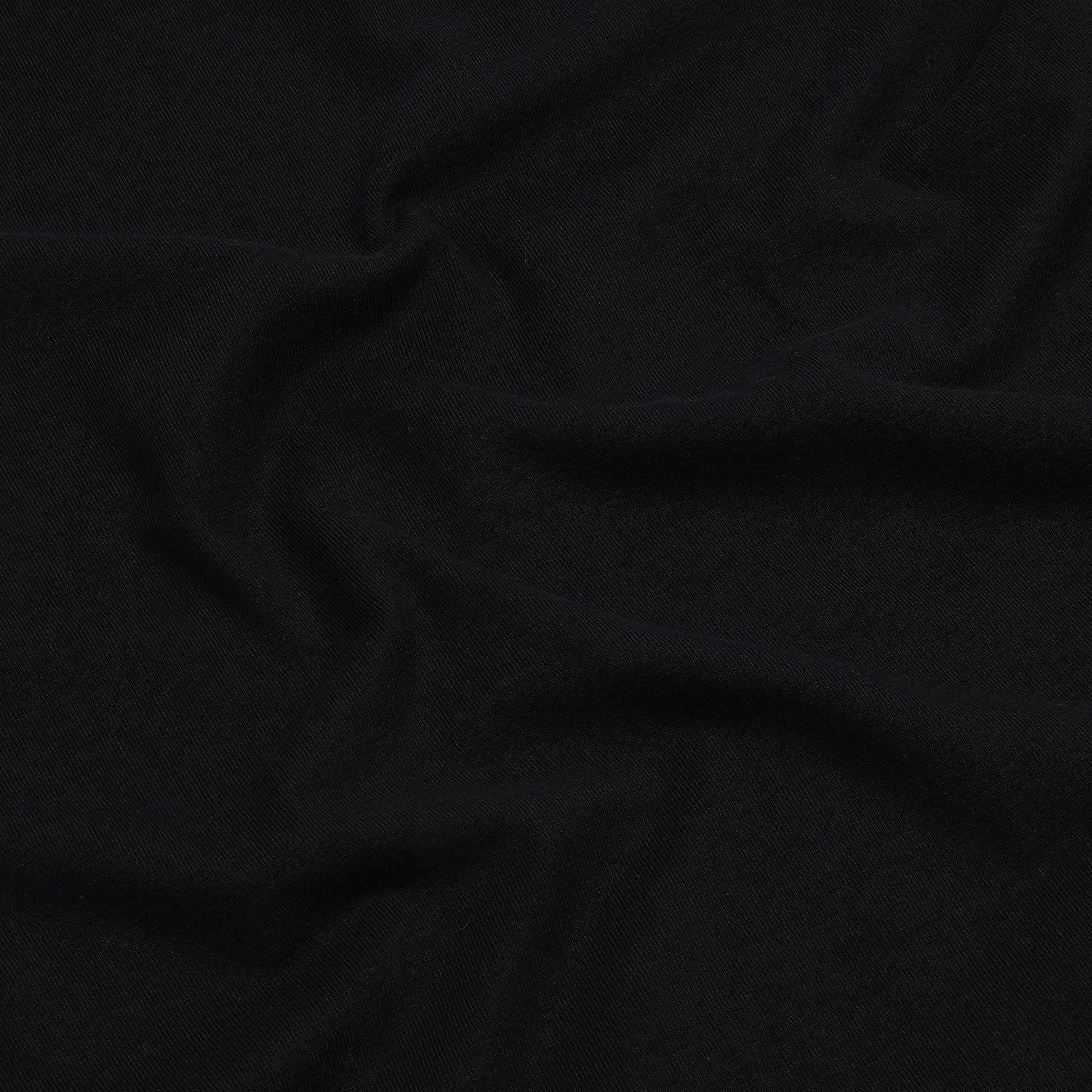 AF810 Black Color CVC Tee Fabric Detail Photoshoot. Print Ready. Essential Blank T Shirt USA.