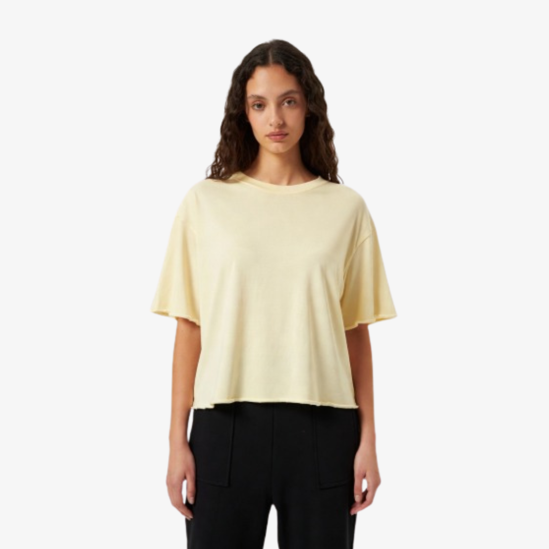Women Pigment Dyed Boxy Tee Apparel Factroy