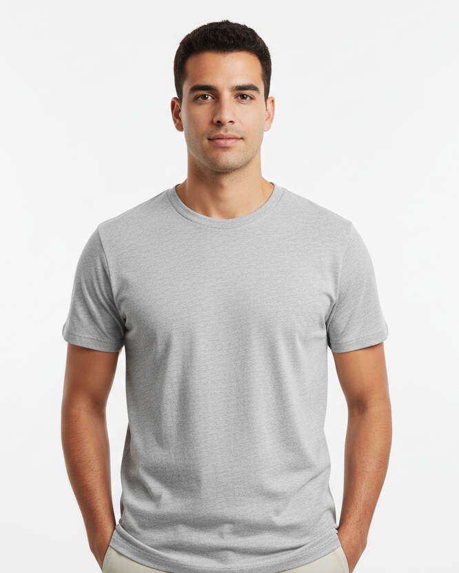 Unisex CVC Short Sleeve Tee